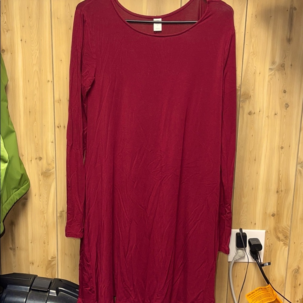 Old Navy Burgundy Dress